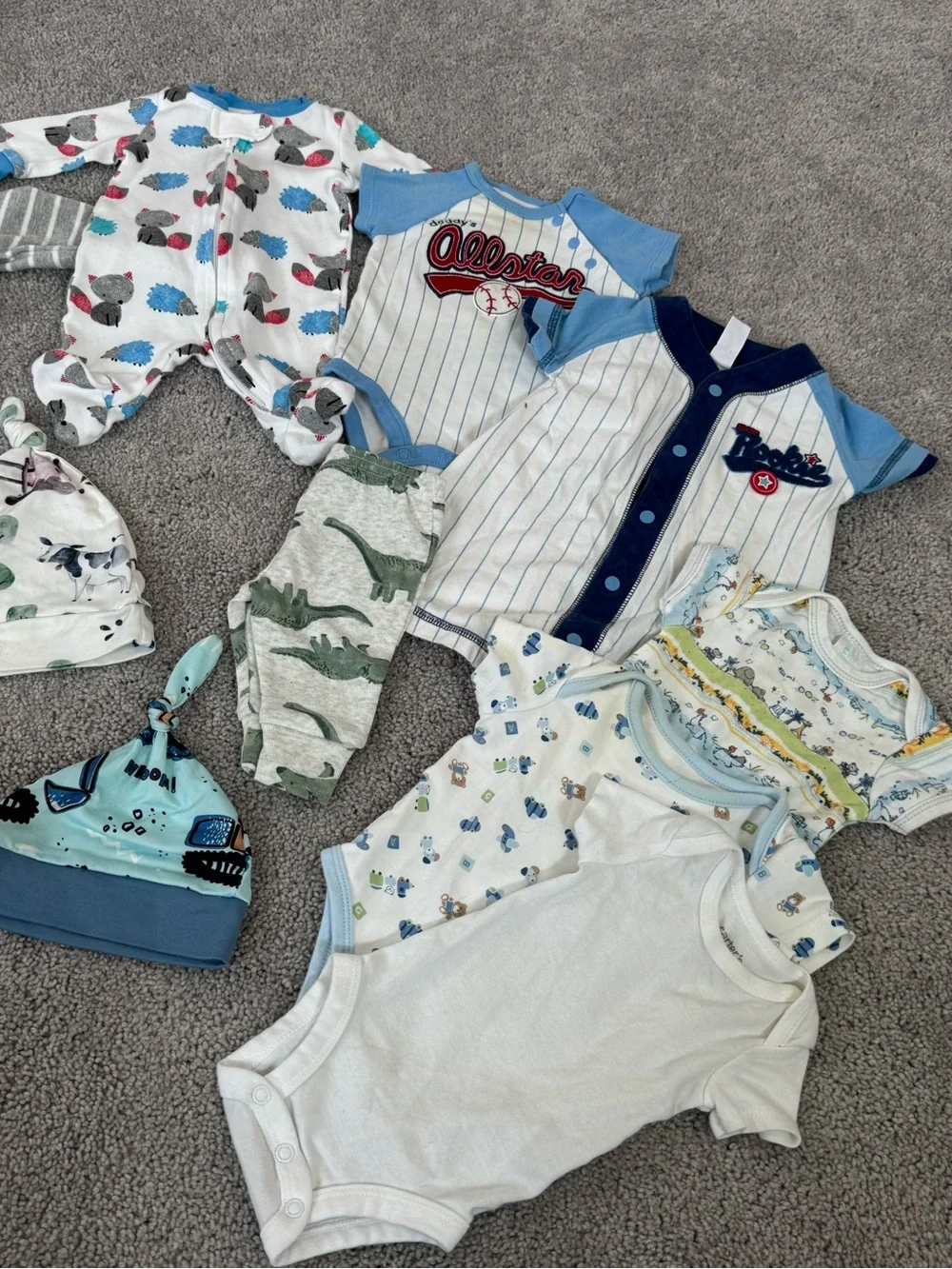 Baby boy newborn clothing bundle